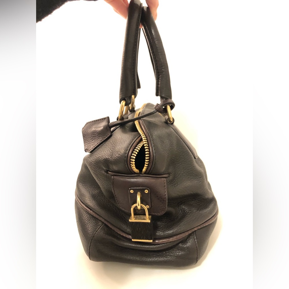 Celine brown leather medium size handbag - Picture 3 of 10